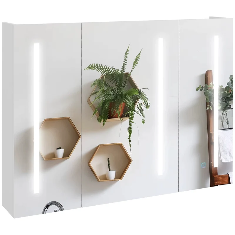 Armoire Miroir pour Salle de Bain 90 cm – LED 980 Lumens