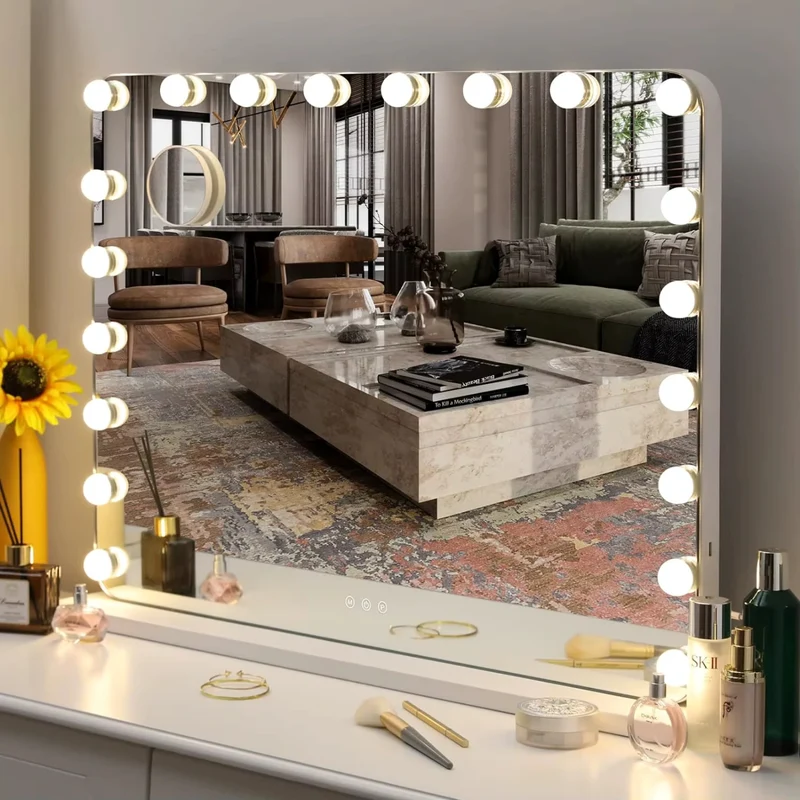 Miroir de Maquillage LED - Éclairage studio & design chic