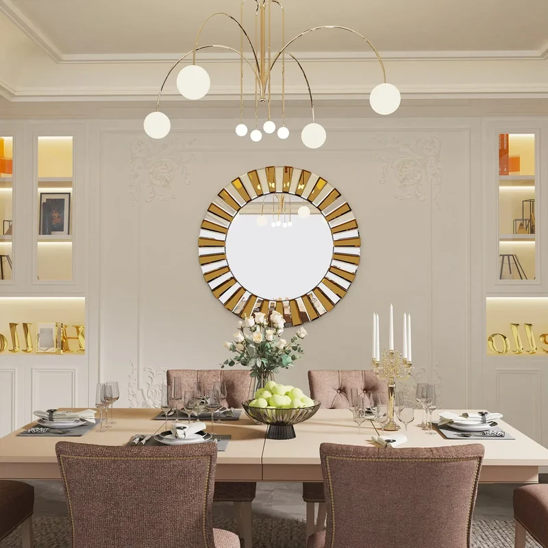 Miroir Décoration Murale - Un Vrai Soleil pour Votre Intérieur