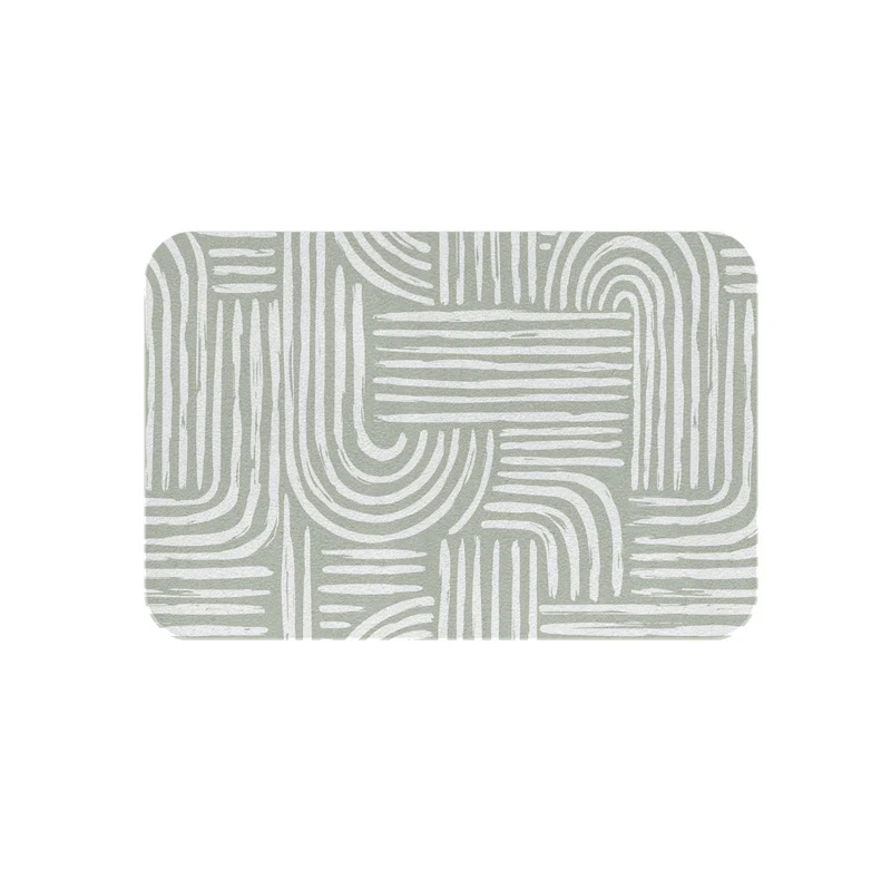 Tapis d'entrée absorbant en forme de labyrinthe - Plusieurs couleurs et tailles disponibles - Texte personnalisable