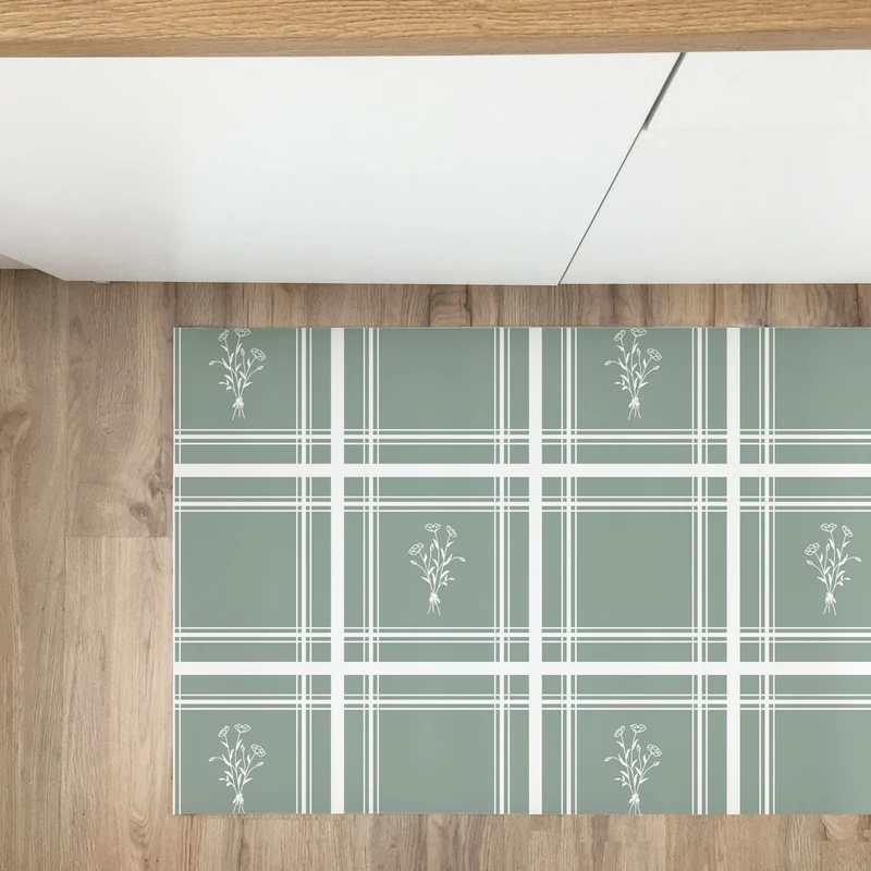 Tapis en vinyle à fines rayures Petal - Plus de tailles et de couleurs disponibles