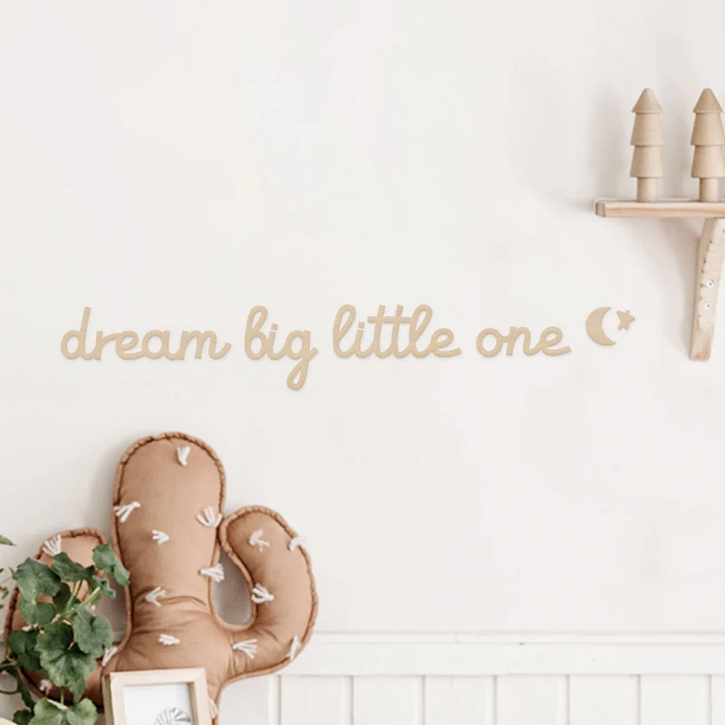 Lettrage en bois Dream Big Little One