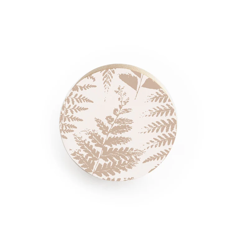 Bouton en bois de fougère - Plusieurs couleurs disponibles