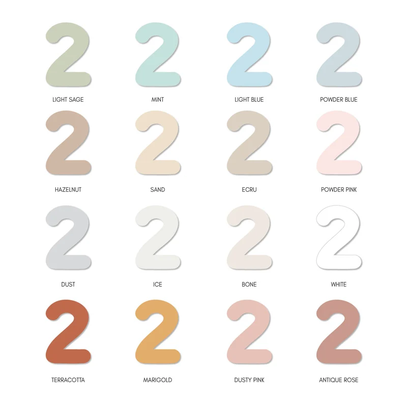 Aimants de chiffres et de symboles - Plusieurs couleurs disponibles
