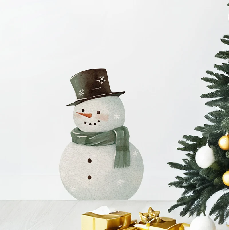 Autocollant Adhésif Bonhomme de Neige XL