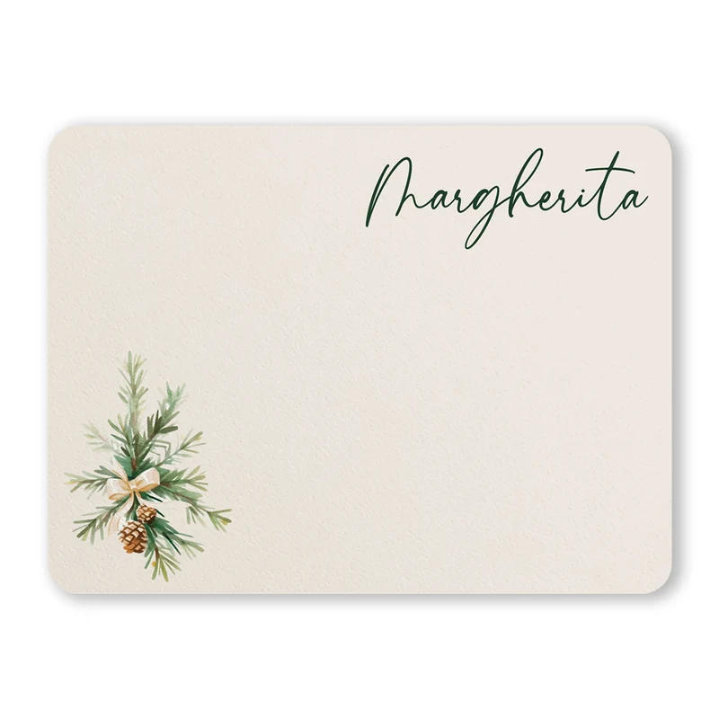 Set de table de Noël Scandi avec nom - Plus de modèles disponibles