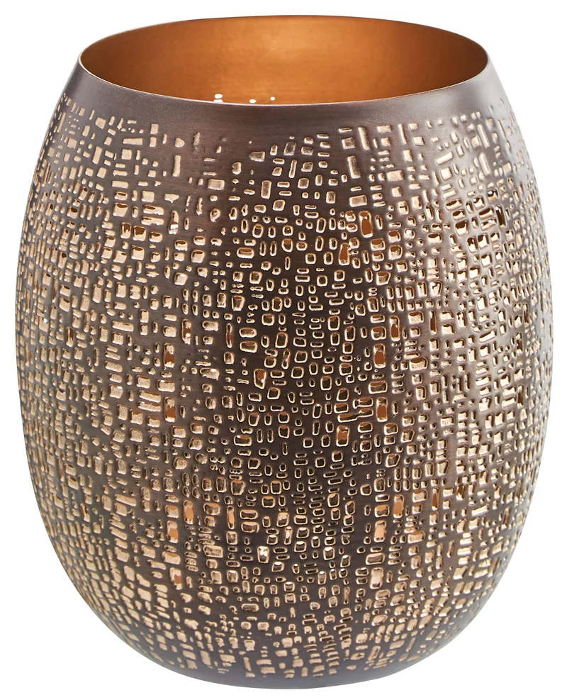 LISA Windlicht Metall br D12.5x13.5cm