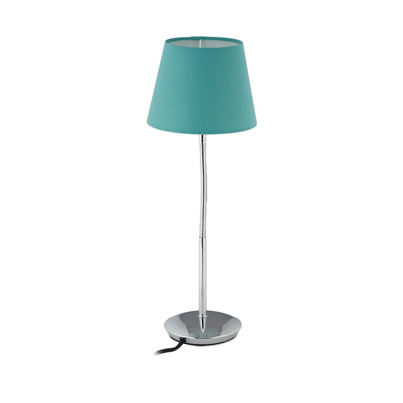 Lampe de table flexible design intemporel éclairage agréable 47 x 17 cm en métal chrome 13_0013508