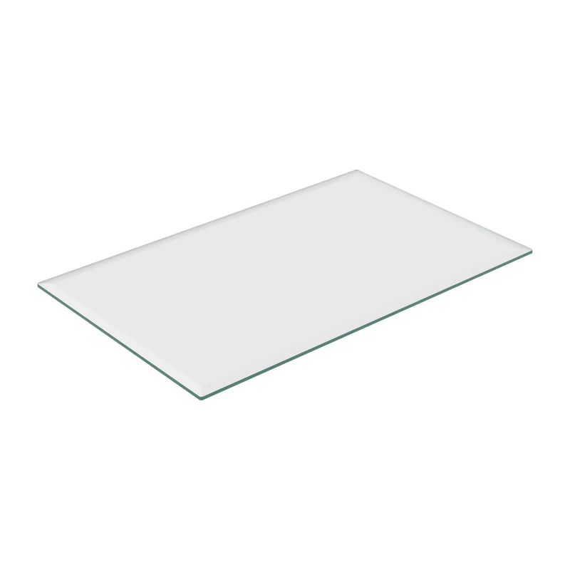 Plaque en verre de sécurité trempé 70 x 70 cm protection contre les rayures élégante finition polie en verre transparent 13_0015722