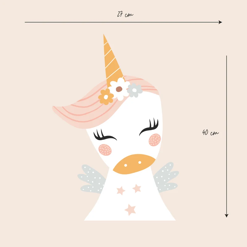 Autocollants adhésifs Caramel Unicorn XL - Plus de modèles disponibles
