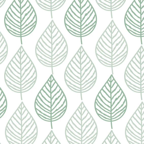 Tissu Feuilles de Sauge 50x200 cm