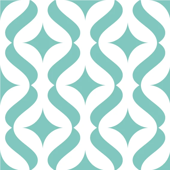Vinyle Moderne Turquoise 50x95 cm