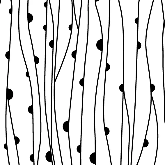 50x199 cm Nature Vinyle Fond Noir Blanc