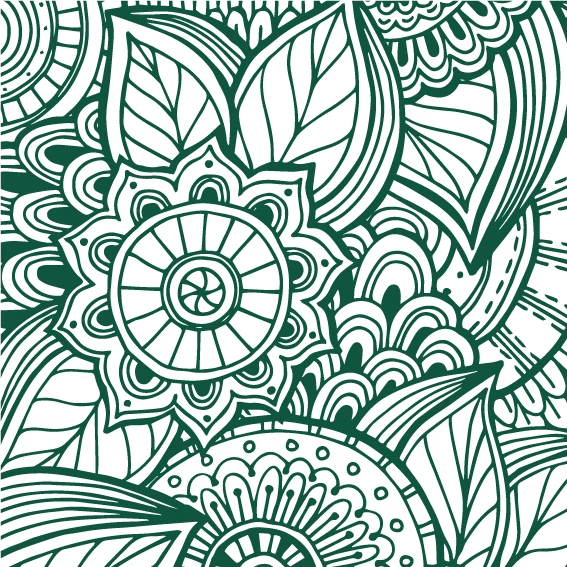100x300 cm Vinyle Boho Chic Bosco