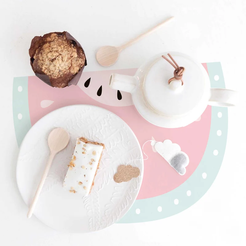 Sets de table petit-déjeuner pastèque pour enfants