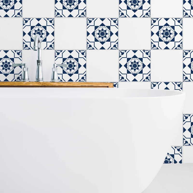 Carrelage adhésif pour salle de bain Barcelone - Plus de couleurs et de tailles disponibles