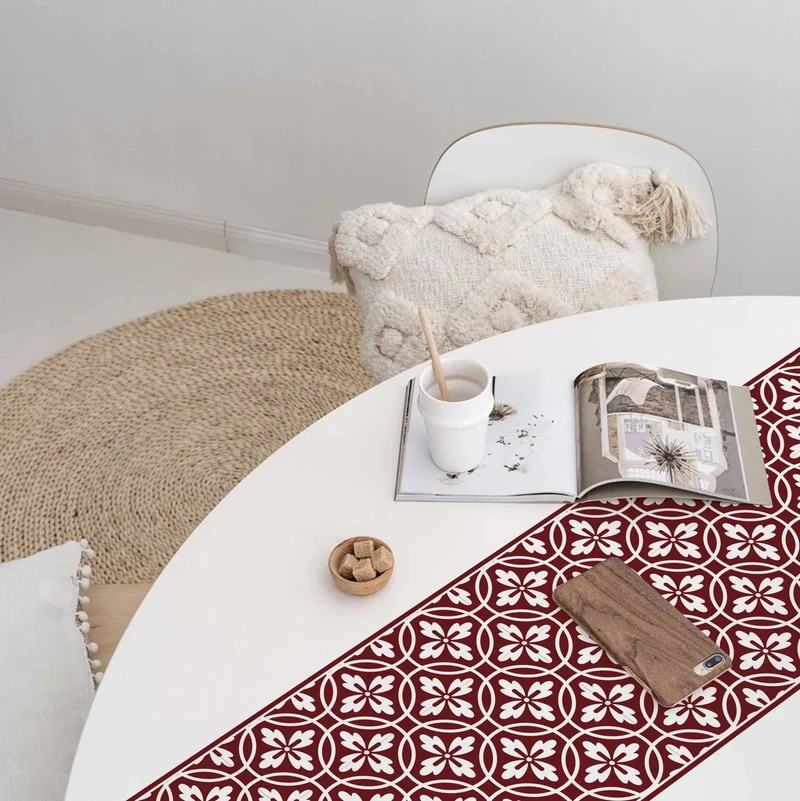 Chemin de table en vinyle vintage - Plus de couleurs disponibles