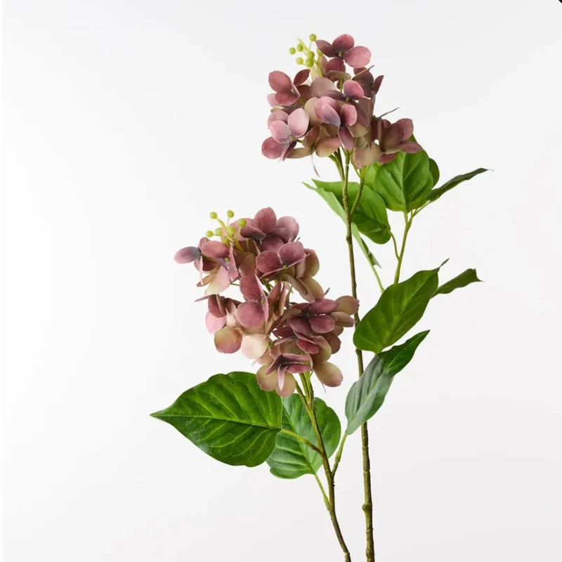 Hydrangea Spray - Eggplant