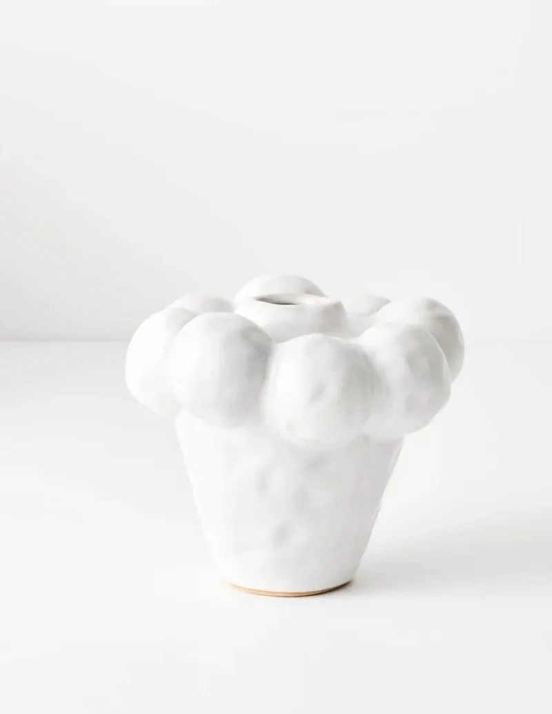 Azule Vase - Small Ceramic White