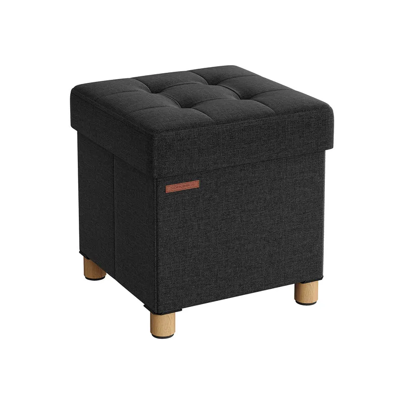 Pouf avec rangement pliable