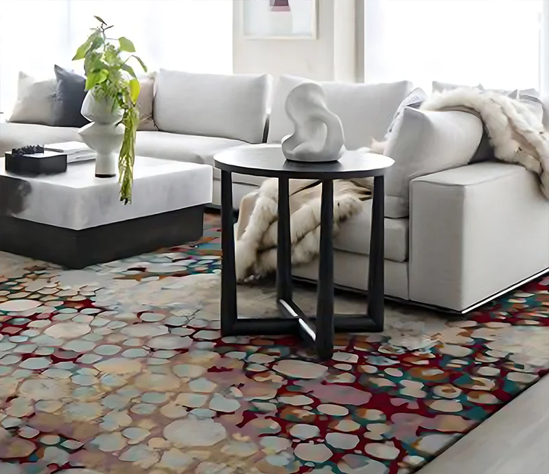 Tapis original salon multicolore - Chameleon