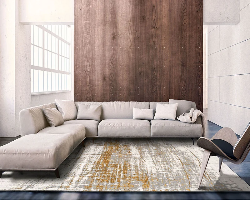 Tapis design salon gris - Cloud Chenille
