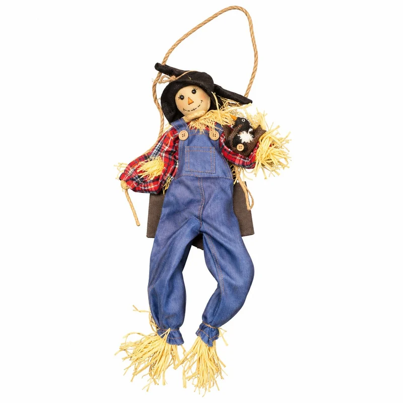 Épouvantail d’Halloween lumineux et sonore – H. 56 cm