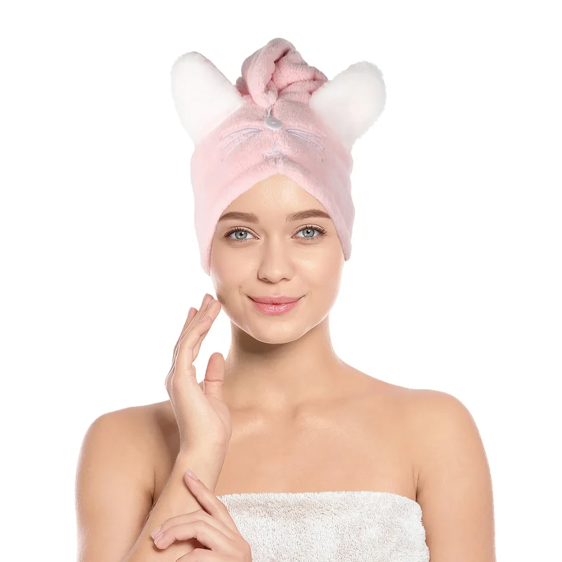Serviette en microfibre pour cheveux - Gris