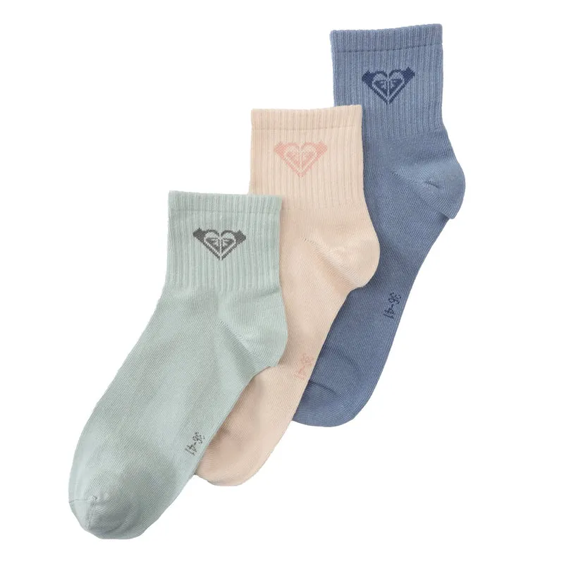 3 paires de socquettes Roxy - Bleu