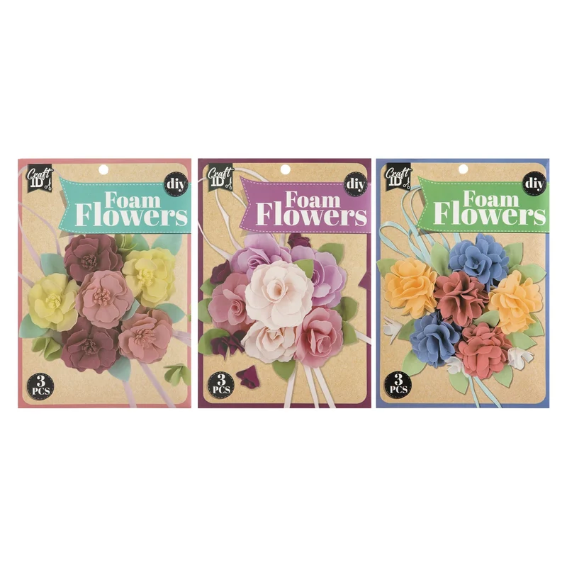Fleurs en mousse