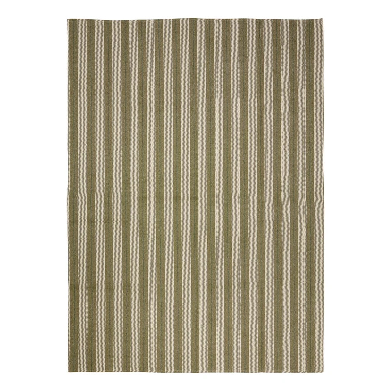 Tapis rayé vert 120x170 cm
