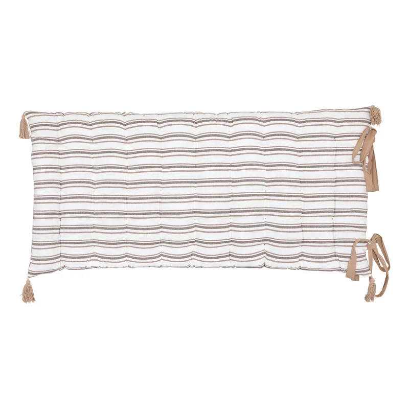 Matelas de sol rayé lin 60x120 cm