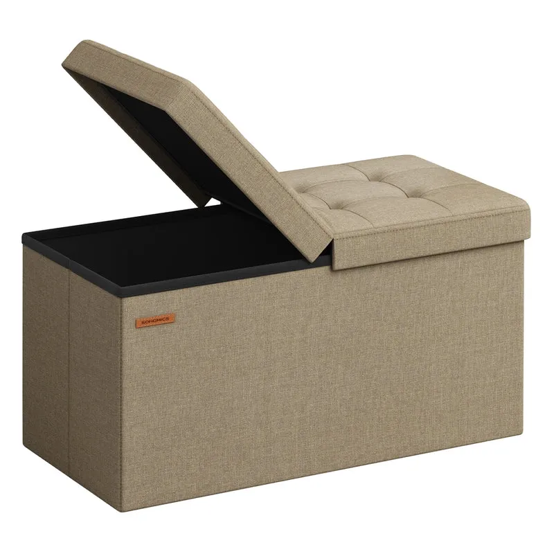Banc rangement pouf coffre