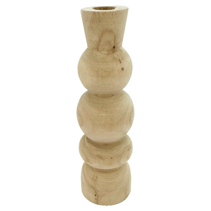 VASE DESIGN EN PAULOWNIA 8X24CM