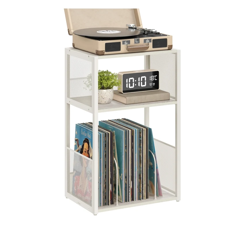 Meuble pour tourne disque avec rangement pour vinyles