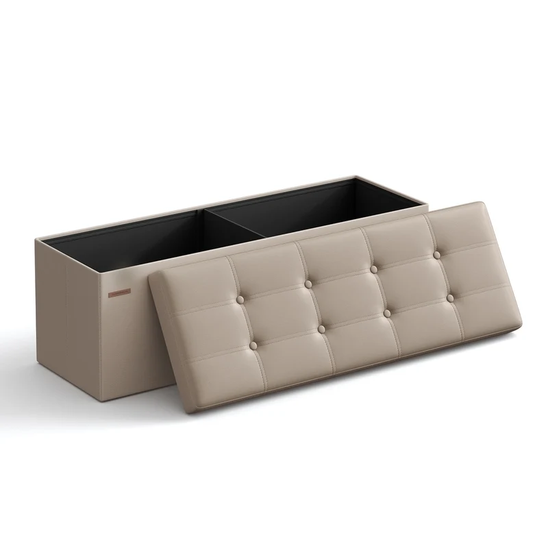 Assise Pliable avec Rangement et Repose Pieds