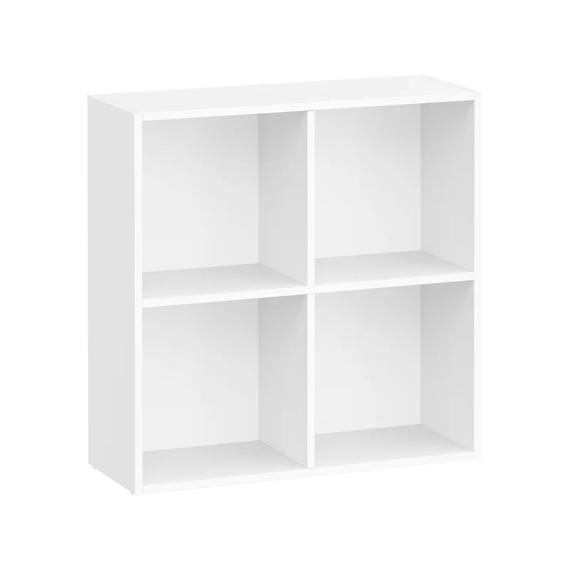Bibliothèque cubique avec compartiments