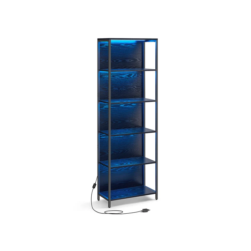 Bibliothèque led à 6 niveaux en acier