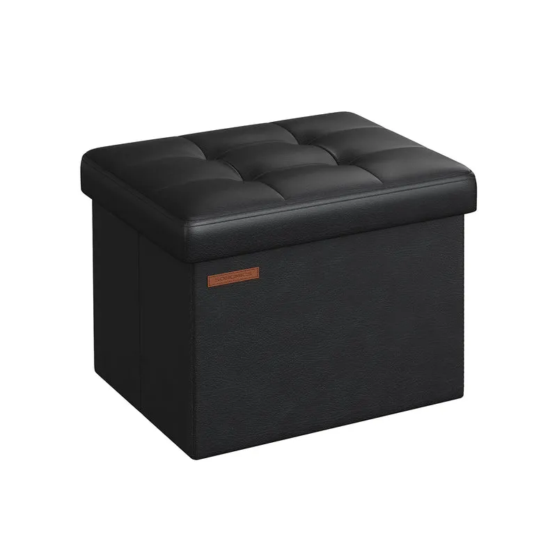 Petit tabouret de rangement pliable PU