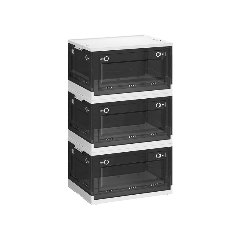 3 boîtes de rangement pliables