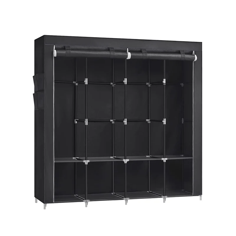 Armoire chambre en tissu avec 4 prochettes