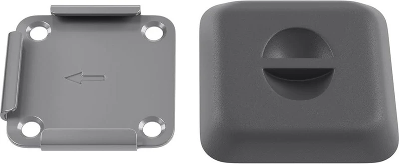 Socle de fixation pour store 115 x 115 x 15 mm avec finition robuste usage extérieur en acier gris 12_0008901
