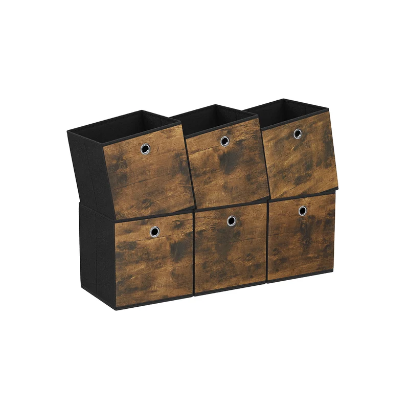 6 boîtes de rangement pliables