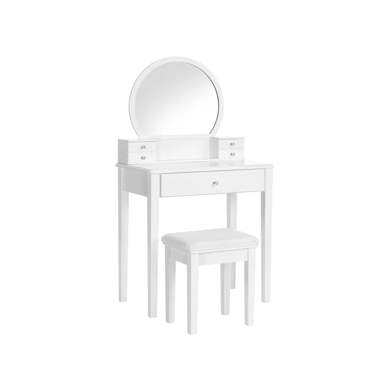 Coiffeuse ronde blanc