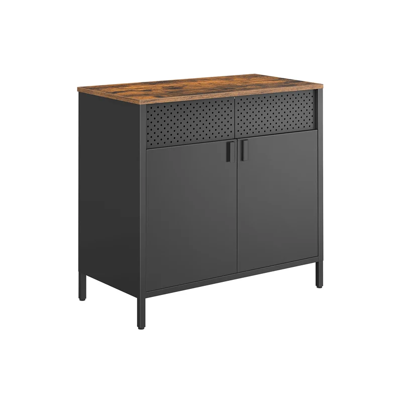 Buffet de rangement en métal à double porte élégante