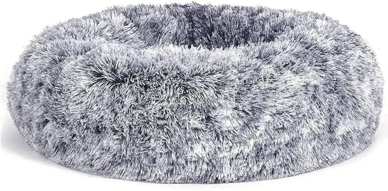Panier pour chien ou chat design moelleux 70 x 20 cm confort optimal ambiance cosy en tissu peluche gris 12_0009723