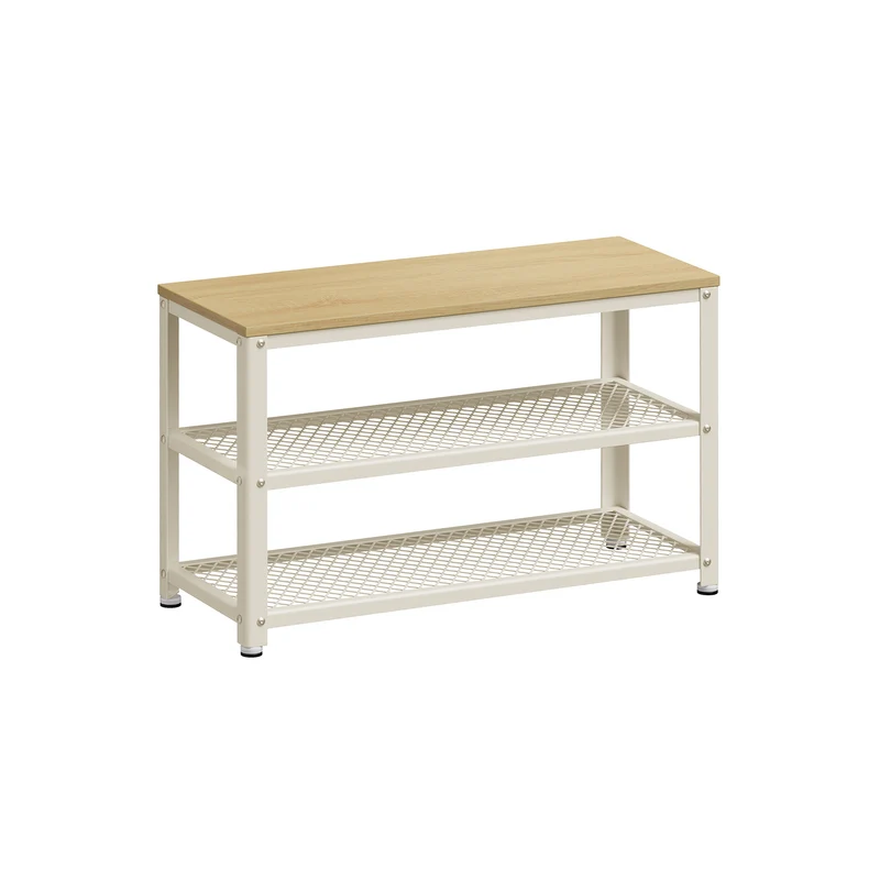 Banc à chaussures à 2 niveaux