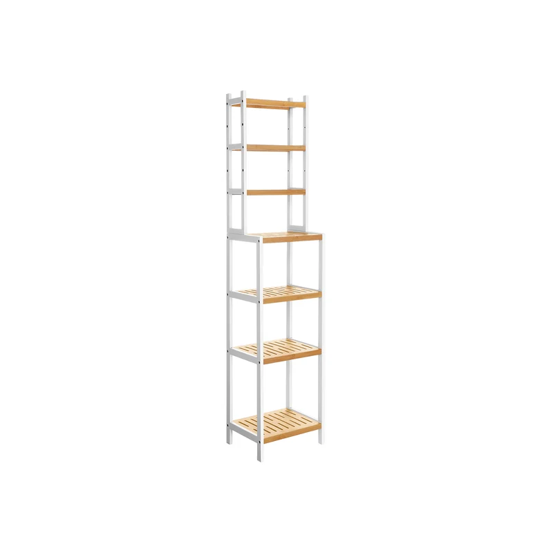 Étagère haute 7 niveaux bambou