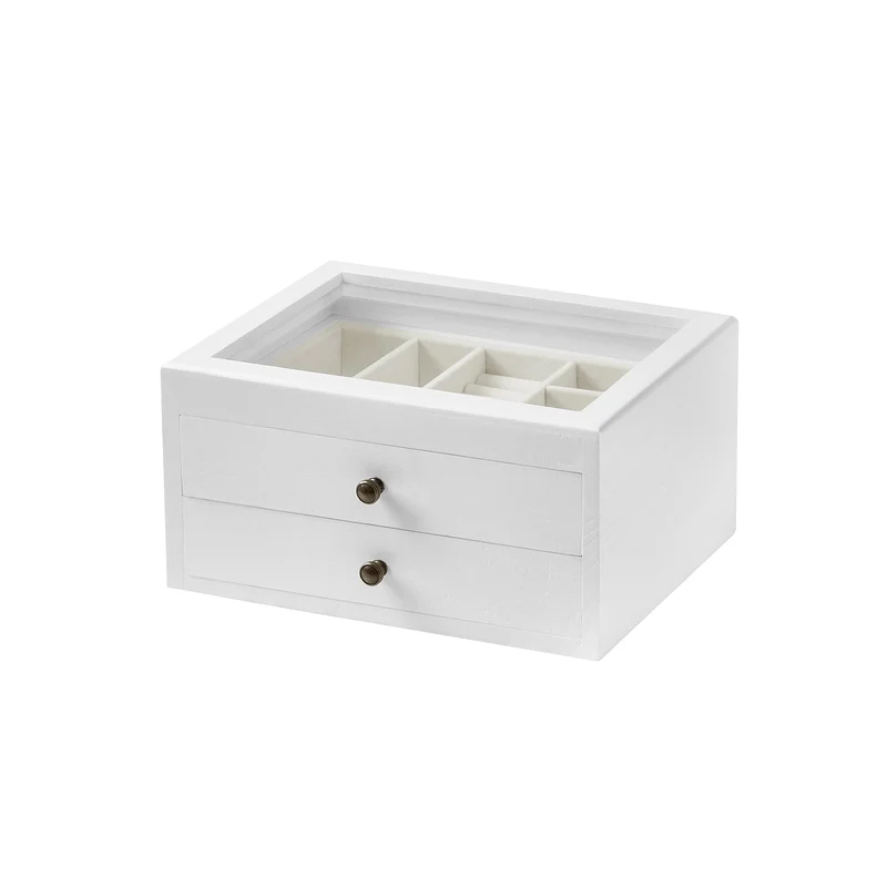 Boîte à bijoux en bois 2 niveaux