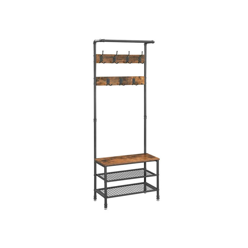 Porte-manteaux grille industriel